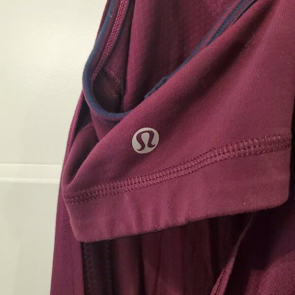 Lululemon No Limits Layered 2 in 1 Purple Tank - Picture 2 of 7